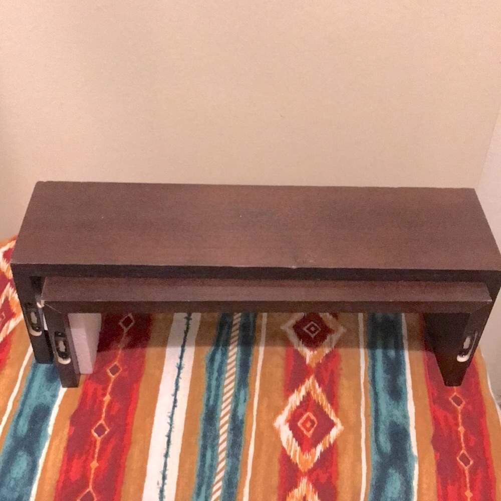 Wooden Shelf one 15inch the other 
16 1/2 inch - Picture 2 of 5